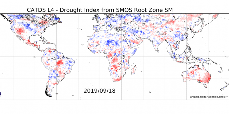 Carte mondiale de l'indice de sécheresse