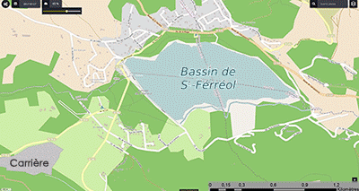 Vidange du lac St Férréol