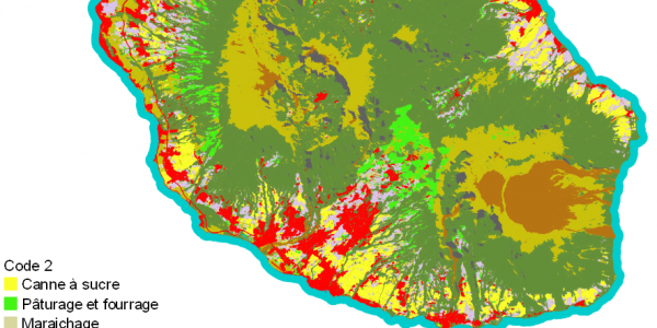 Land Cover Map for Reunion Island, 2018.