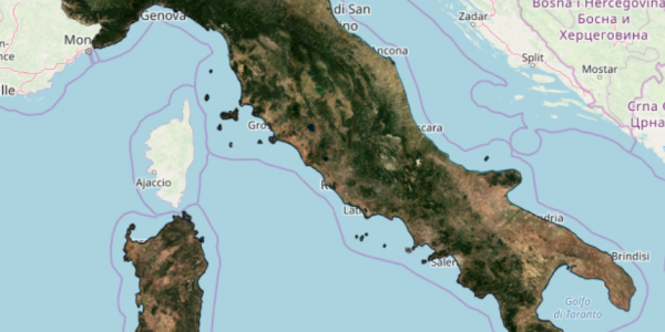 Monthly Reflectance Synthesis for Italy (September 2019)
