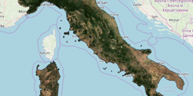 Synthèse mensuelle de réflectance pour l'Italie (Septembre 2019) Synthèse mensuelle de réflectance pour l'Italie (Septembre 2019)