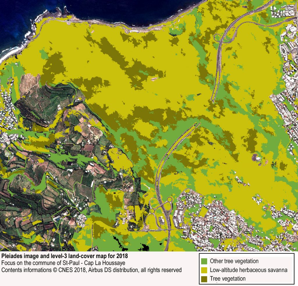 Savannas of the Reunion island's Leeward Coast