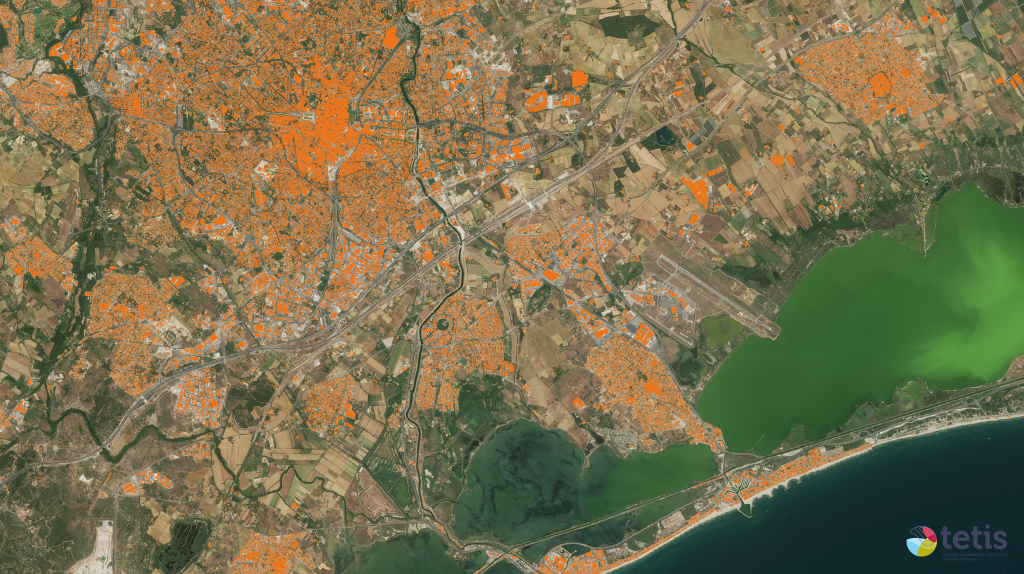 Building Footprint for Montpellier city and region (France).