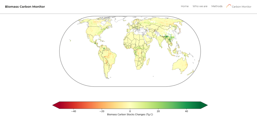 Évolution des puits de carbone à l'échelle mondiale, 2011-2021
https://carbonstocks.kayrros.com/