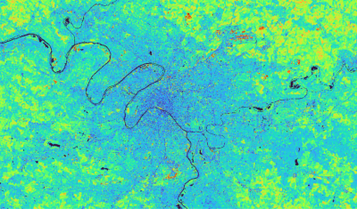 Albédo Sentinel 2 THEIA pur l'Île-de-France, juin 2022