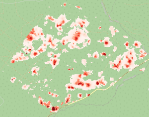 Cartes de prédictions des anomalies de végétation des résineux pour la détection des invasions de scolytes.  FORDEAD Predict