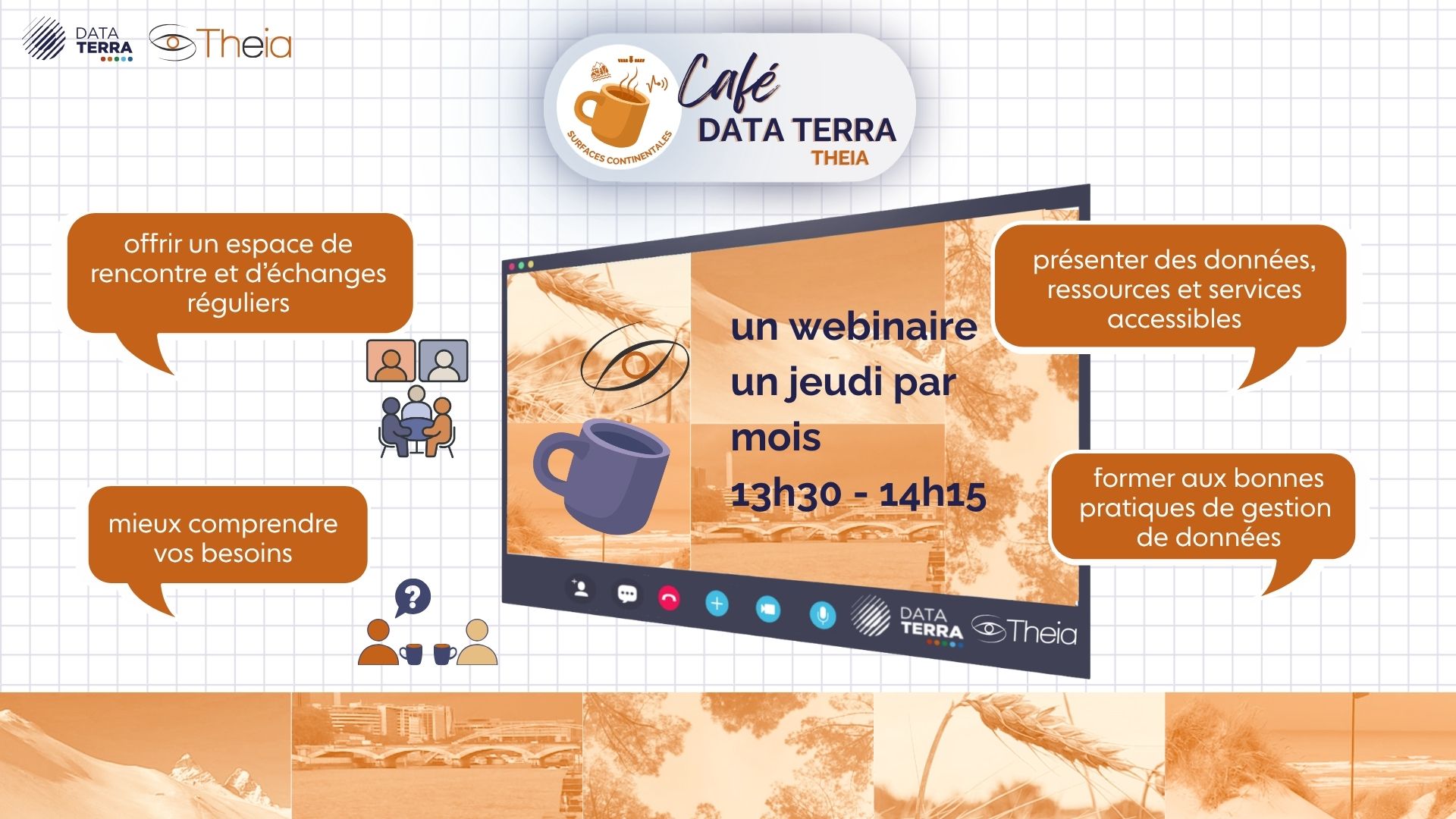 Affiche webinaires Cafés THEIA
