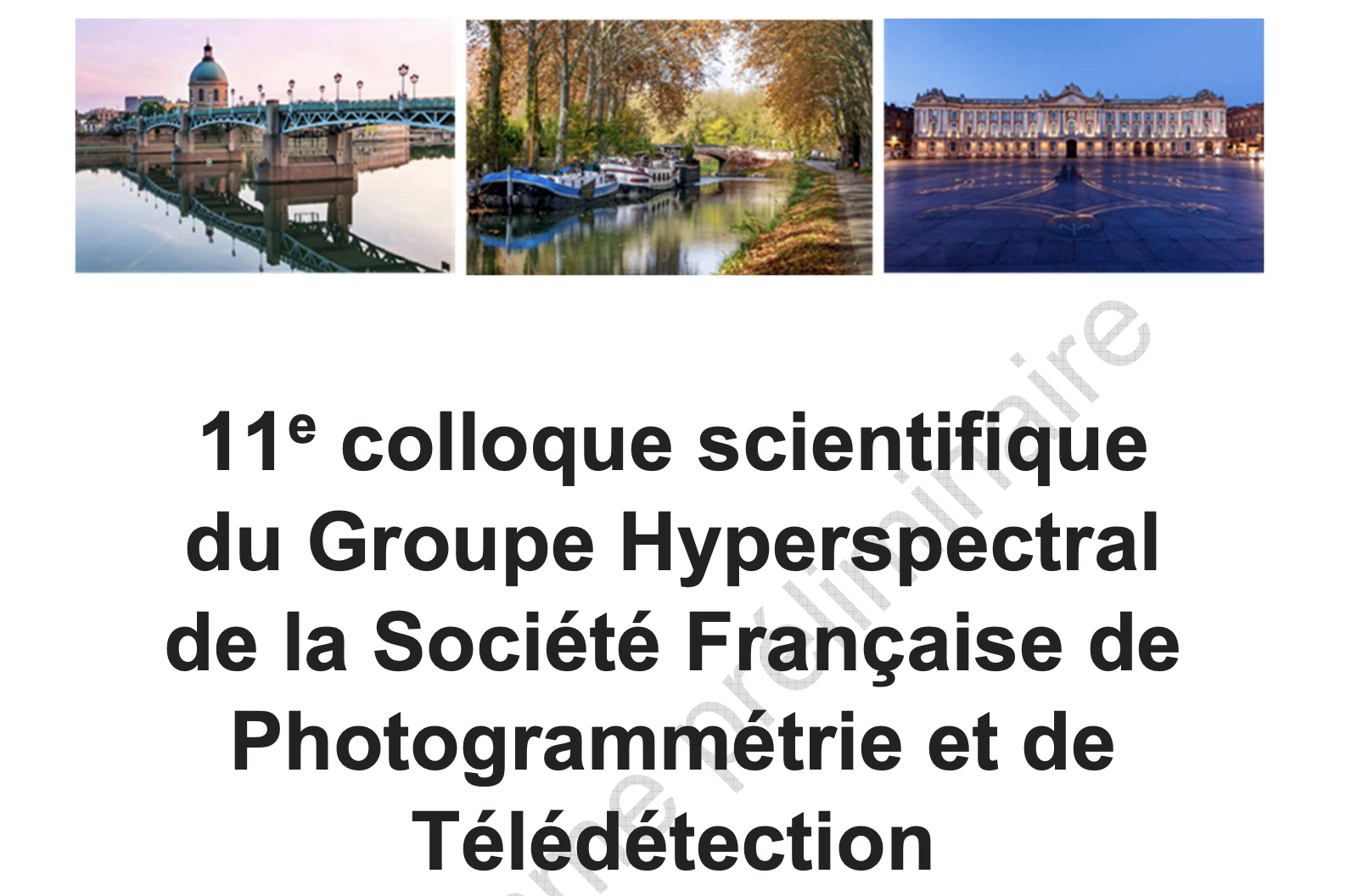 1ᵉ colloque scientifique du groupe Hyperspectral de la SFPT-GH